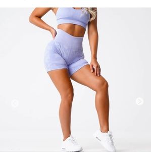 Periwinkle Camo Seamless Shorts